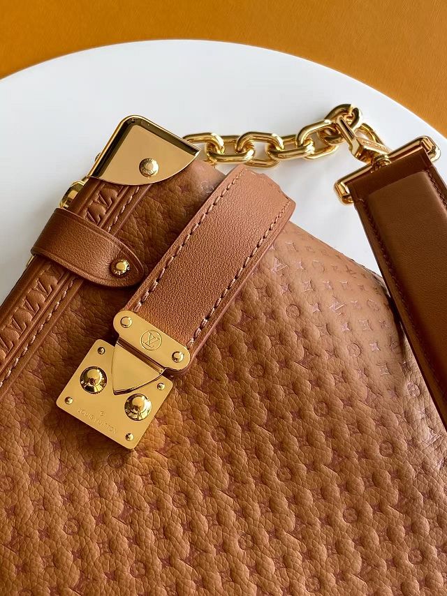Louis vuitton original calfskin side trunk MM M29431 brown