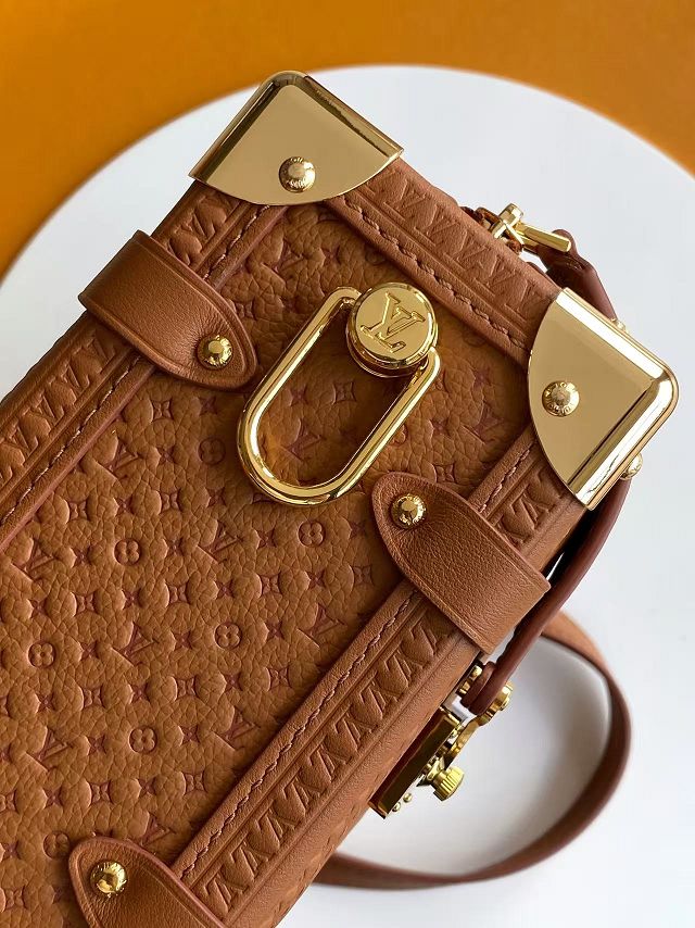 Louis vuitton original calfskin side trunk MM M29431 brown
