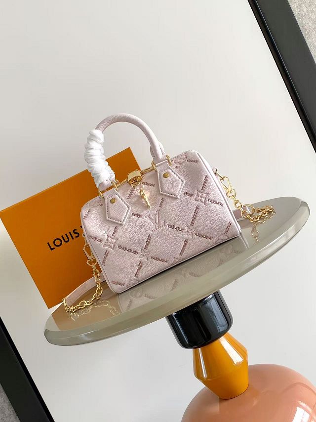 Louis vuitton original calfskin speedy 20 M28529 light pink