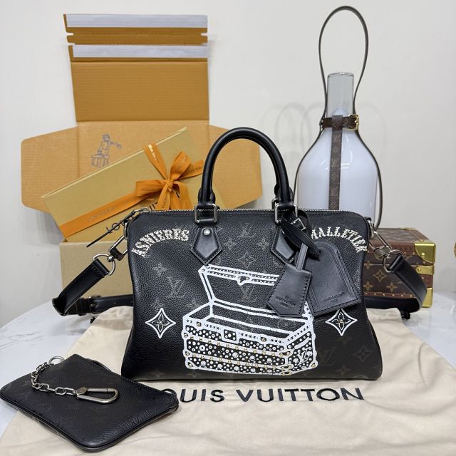 Louis vuitton original calfskin speedy P9 30 M21122 black