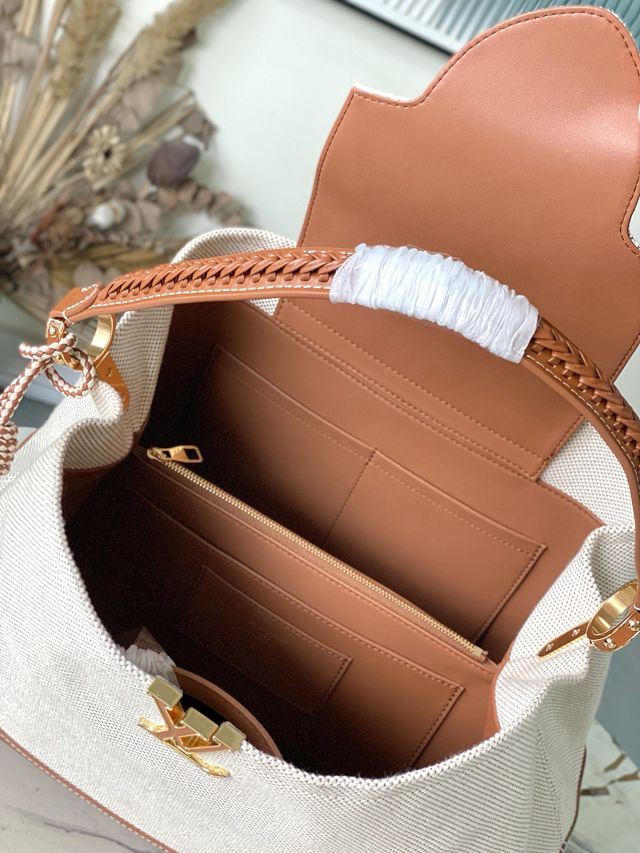 Louis vuitton original canvas capucines weekend gm M28439