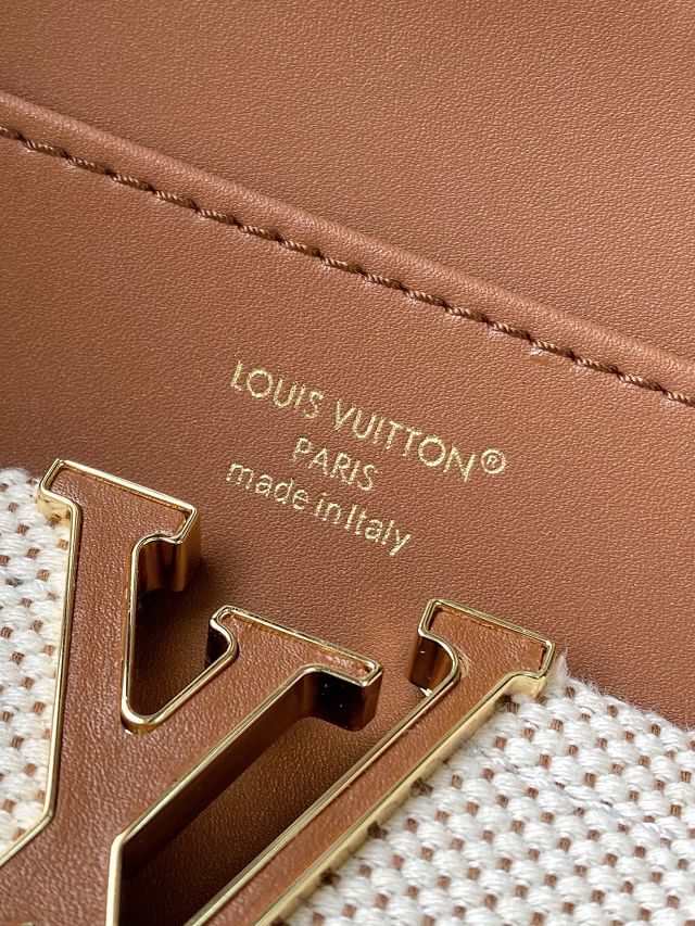 Louis vuitton original canvas capucines weekend mm M28438 