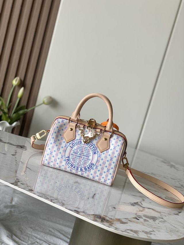 Louis vuitton original coated canvas speedy 20 M28668 light pink