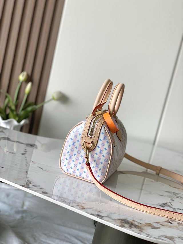 Louis vuitton original coated canvas speedy 20 M28668 light pink