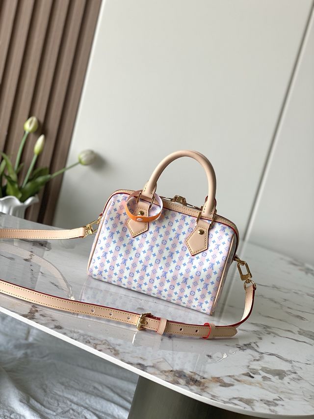Louis vuitton original coated canvas speedy 20 M28668 light pink