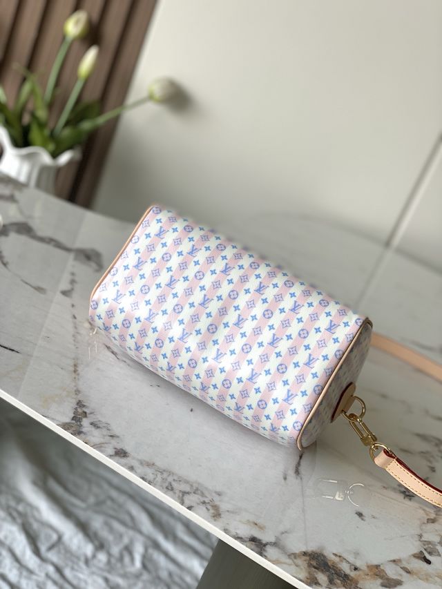 Louis vuitton original coated canvas speedy 20 M28668 light pink