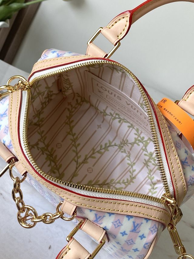 Louis vuitton original coated canvas speedy 20 M28668 light pink
