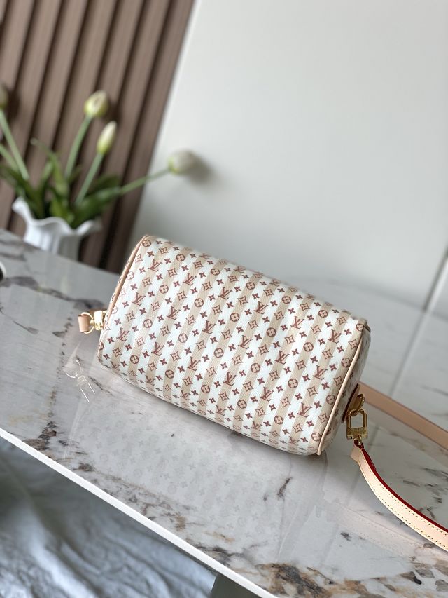 Louis vuitton original coated canvas speedy 20 M29459 nude rose