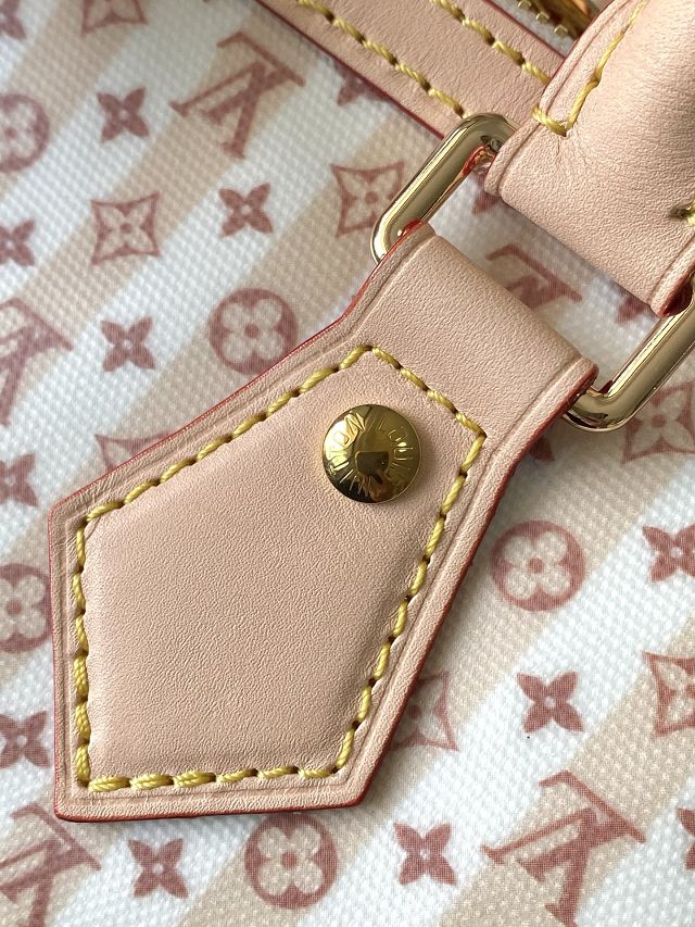 Louis vuitton original coated canvas speedy 20 M29459 nude rose