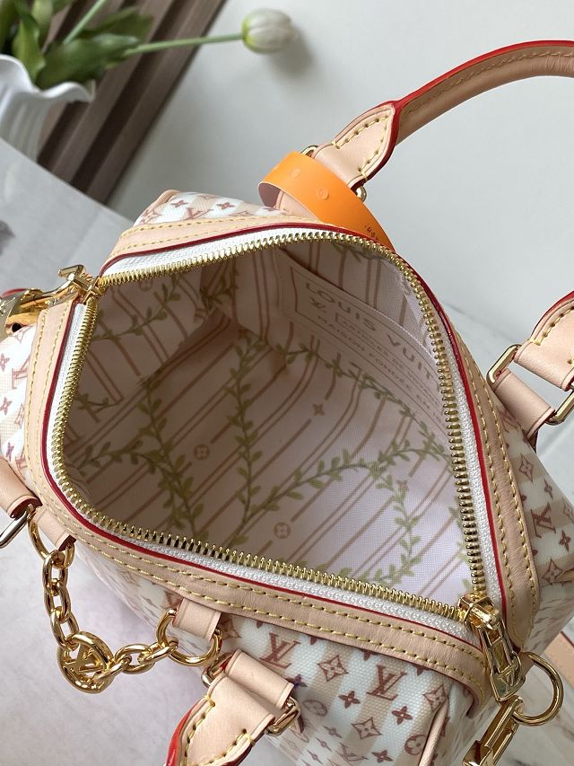 Louis vuitton original coated canvas speedy 20 M29459 nude rose