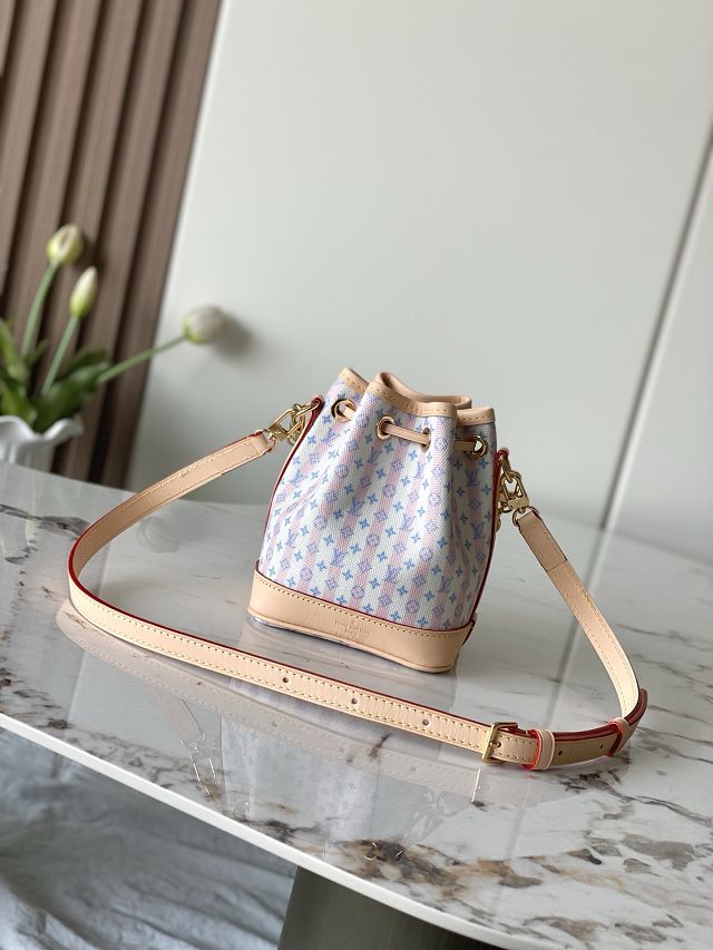 Louis vuitton original coated canvas nano noe M29029 light pink
