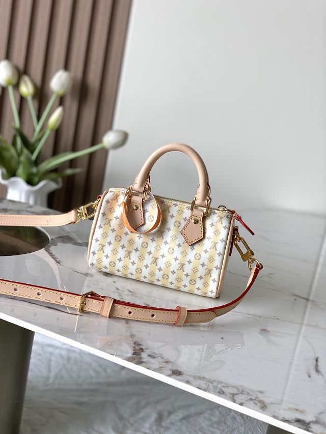 Louis vuitton original coated canvas nano speedy M29030 yellow