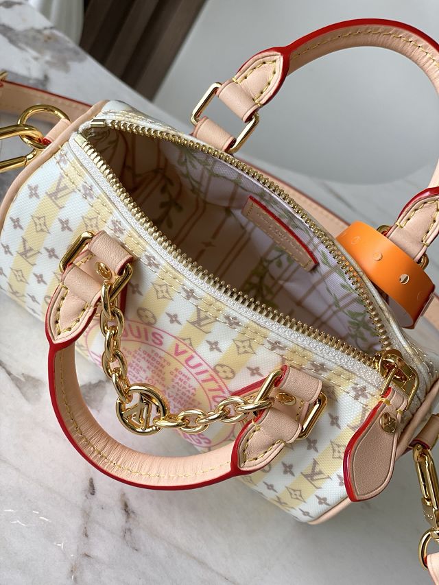 Louis vuitton original coated canvas nano speedy M29030 yellow