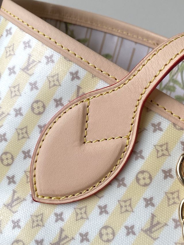 Louis vuitton original coated carryall neverfull mm M28457 yellow