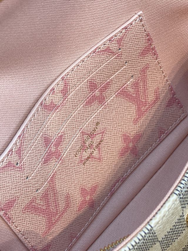 Louis vuitton original damier azur wallet on chain Ivy N40916
