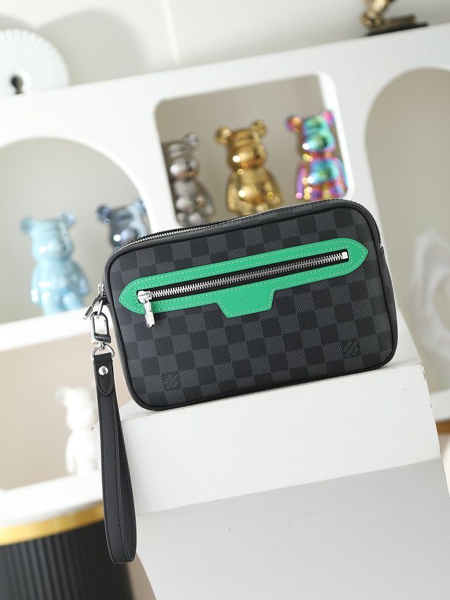 Louis vuitton original damier graphite pochette kasai M14910 