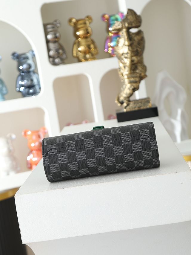 Louis vuitton original damier graphite watch case M40847 