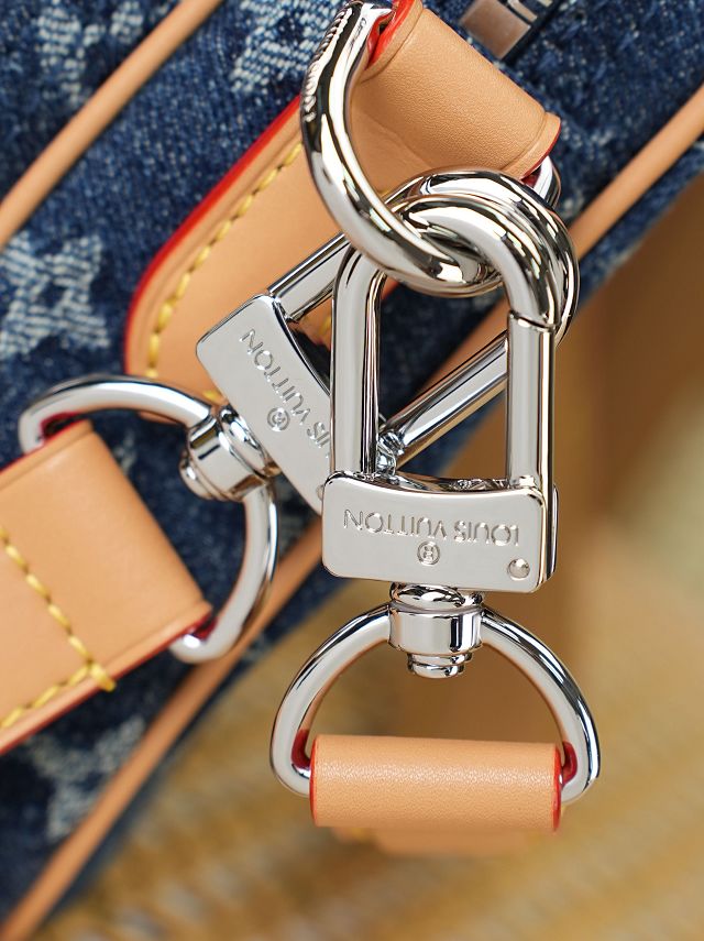 Louis vuitton original denim nil city bag M27553 blue