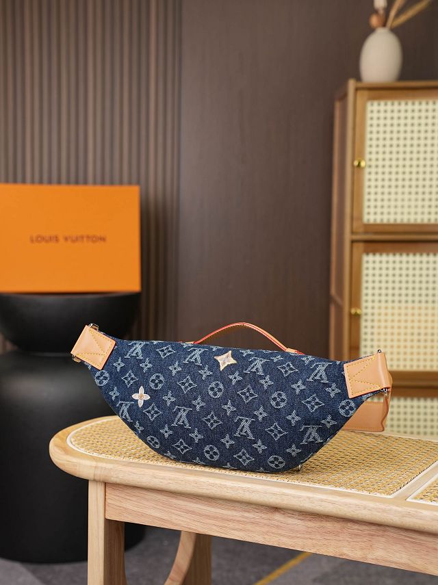 Louis vuitton original denim rush bumbag M27640 blue
