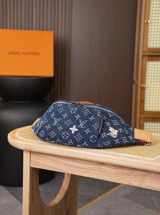 Louis vuitton original denim rush bumbag M27640 blue