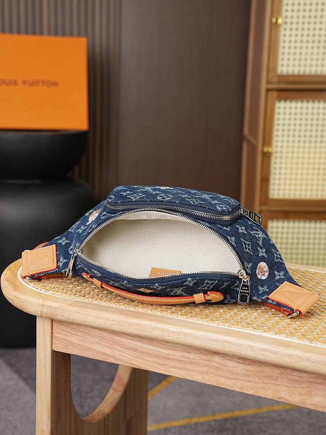 Louis vuitton original denim rush bumbag M27640 blue