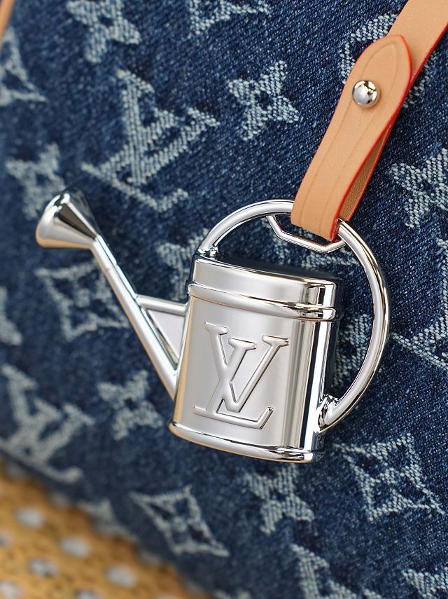 Louis vuitton original denim speedy soft 30 M27556 blue