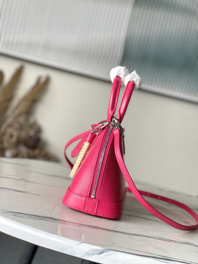 Louis vuitton original epi leather alma BB M28902 rose red