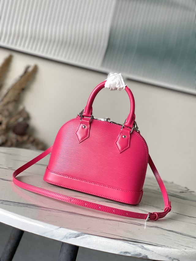 Louis vuitton original epi leather alma BB M28902 rose red