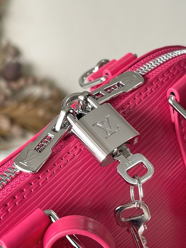 Louis vuitton original epi leather alma BB M28902 rose red