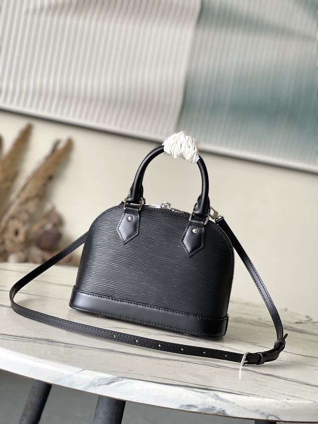 Louis vuitton original epi leather alma BB M29125 black