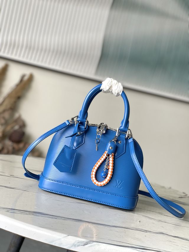 Louis vuitton original epi leather alma BB M29125 blue