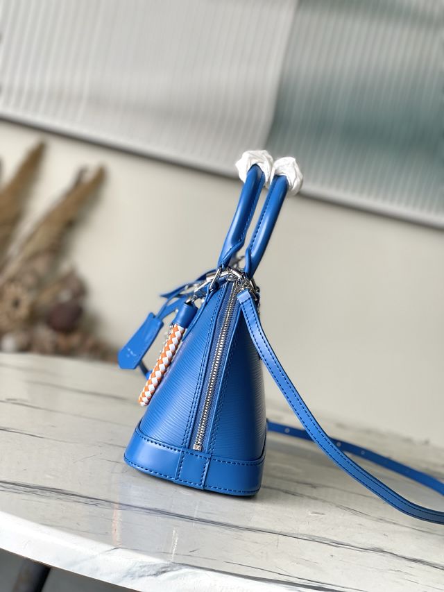 Louis vuitton original epi leather alma BB M29125 blue