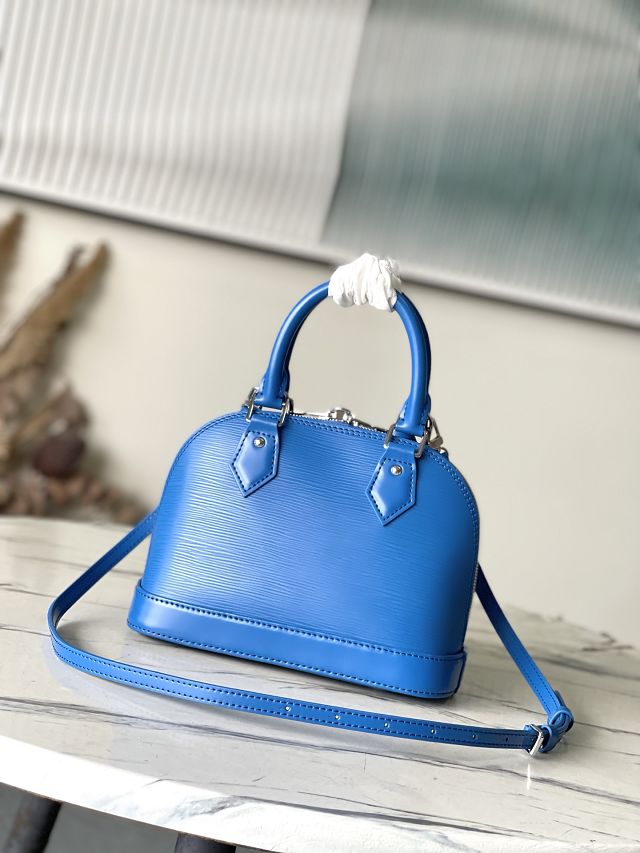 Louis vuitton original epi leather alma BB M29125 blue