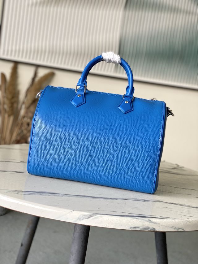 Louis vuitton original epi leather speedy soft 30 M29096 blue