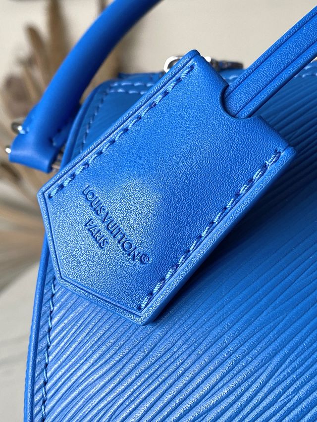 Louis vuitton original epi leather speedy soft 30 M29096 blue