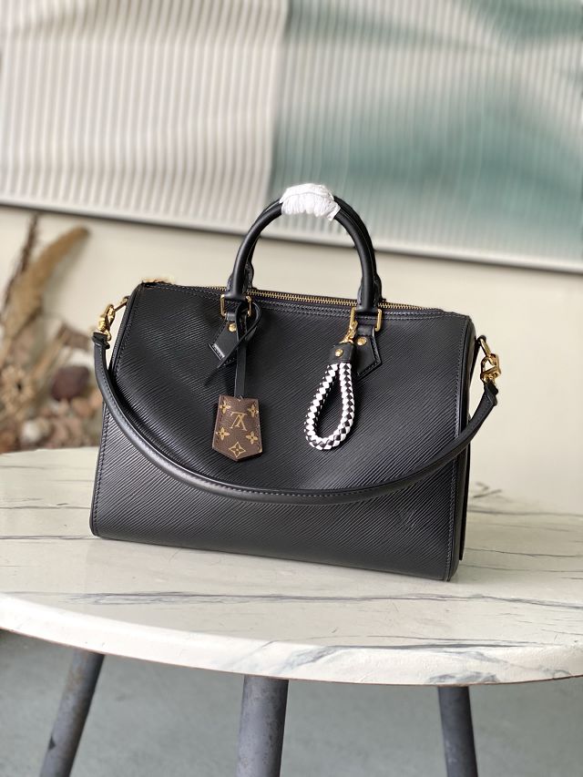 Louis vuitton original epi leather speedy soft 30 M29466 black 