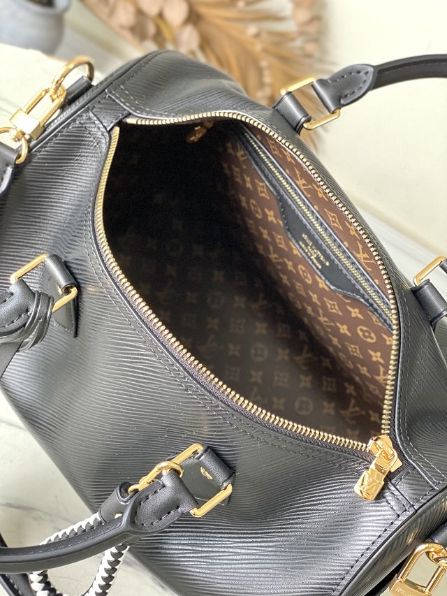 Louis vuitton original epi leather speedy soft 30 M29466 black 