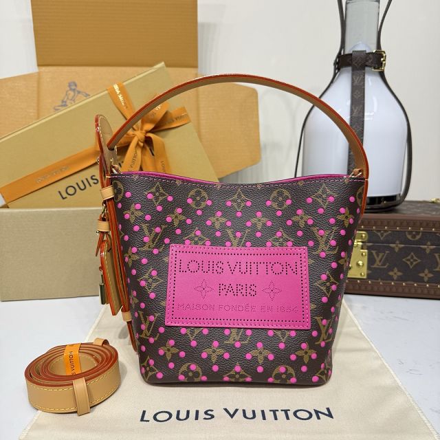 Louis vuitton original monogram canvas all in BB M29075 fuchsia