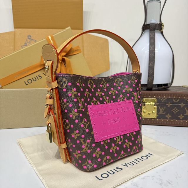 Louis vuitton original monogram canvas all in BB M29075 fuchsia