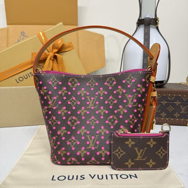 Louis vuitton original monogram canvas all in BB M29075 fuchsia