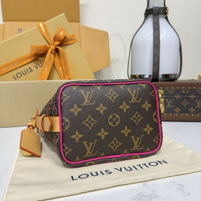 Louis vuitton original monogram canvas all in BB M29075 fuchsia