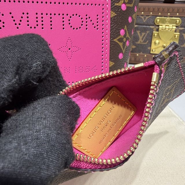 Louis vuitton original monogram canvas all in BB M29075 fuchsia