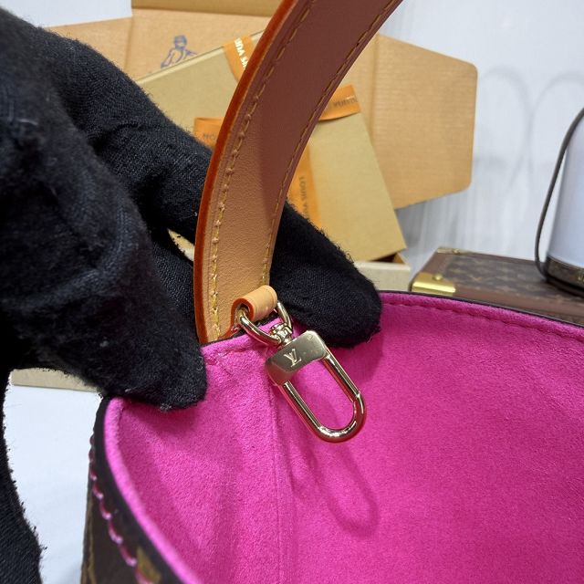 Louis vuitton original monogram canvas all in BB M29075 fuchsia