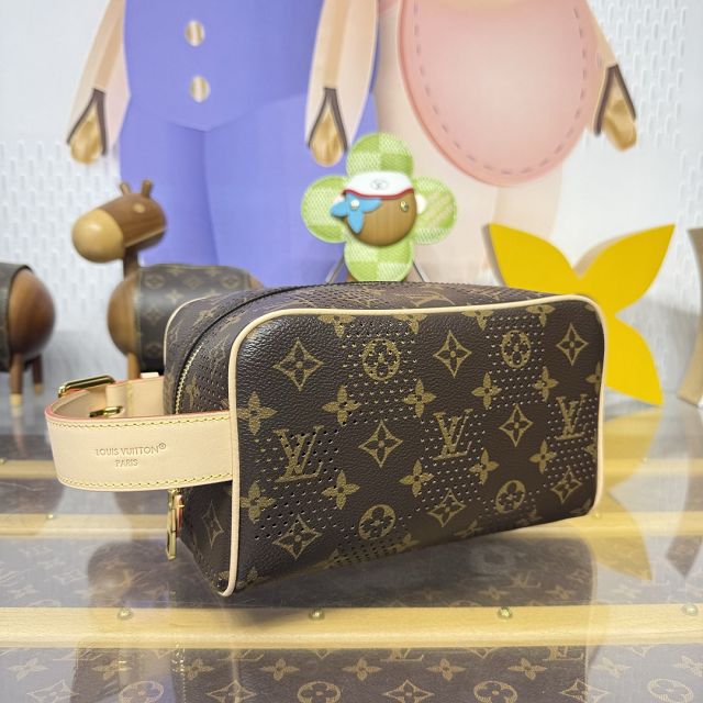 Louis vuitton original monogram canvas locker dopp kit M29165