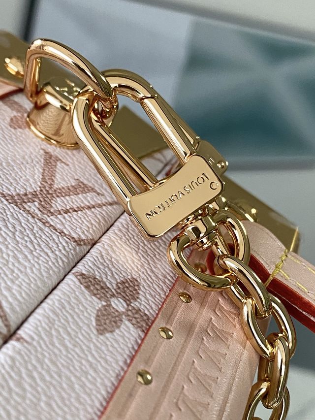 Louis vuitton original monogram canvas mini square trunk M28676 dune