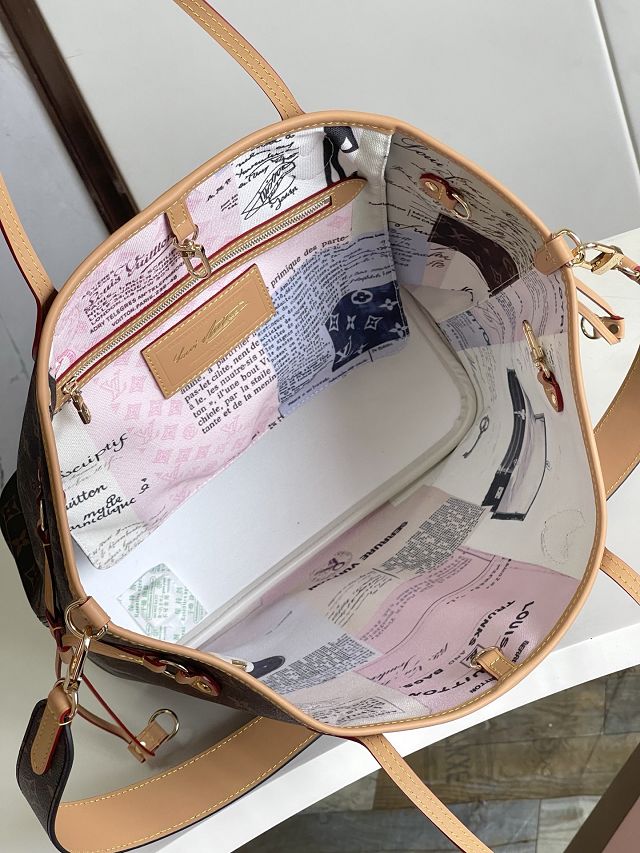 Louis vuitton original monogram canvas neverfull Inside out MM M28376