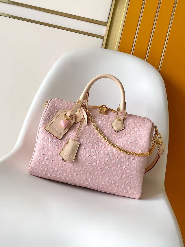 Louis vuitton original ostrich calfskin speedy soft 30 N87212 