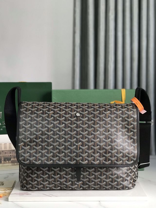 Goyard original canvas capetien MM messenger bag GY0133 black