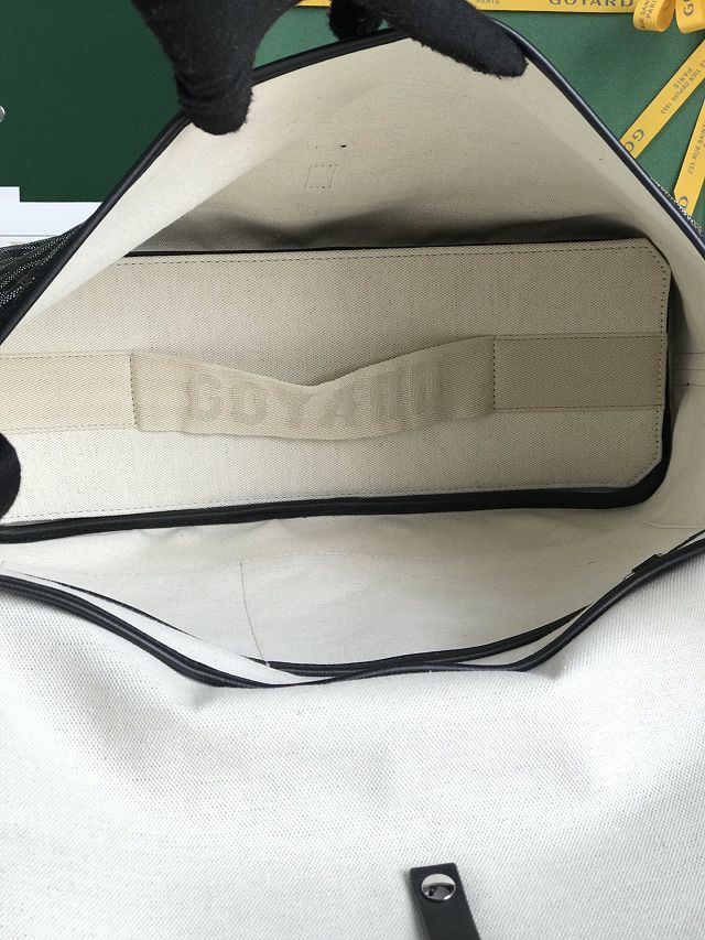 Goyard original canvas capetien MM messenger bag GY0133 black