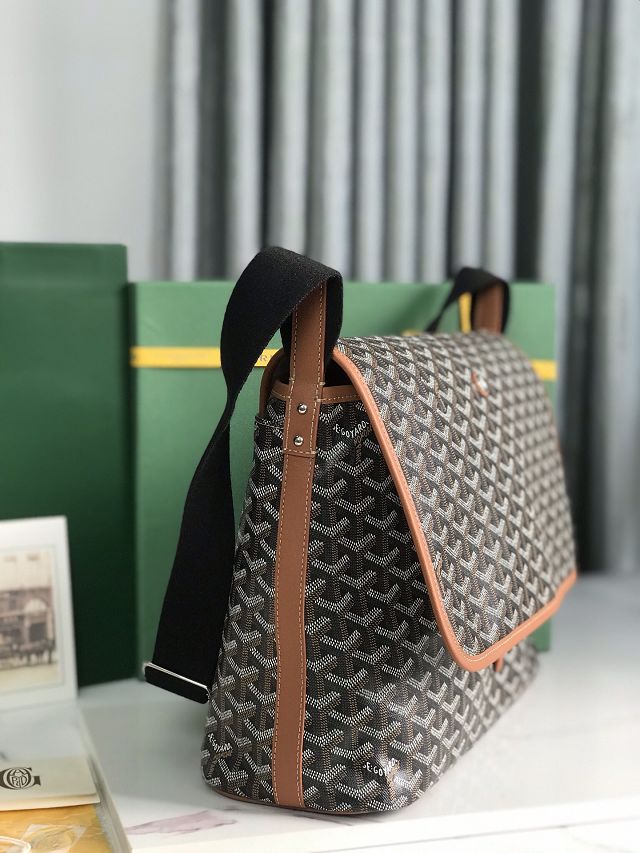 Goyard original canvas capetien MM messenger bag GY0133 black&brown